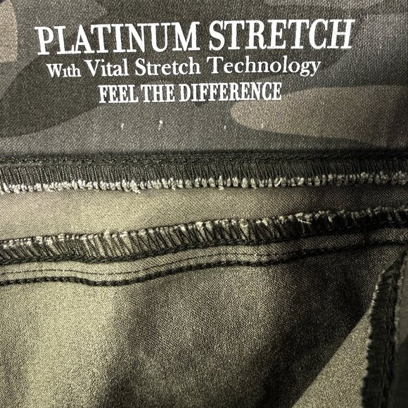 NATURAL REFLECTIONS Platinum Stretch Camo Jogger Pants Large Cotton Blend - Picture 5 of 12